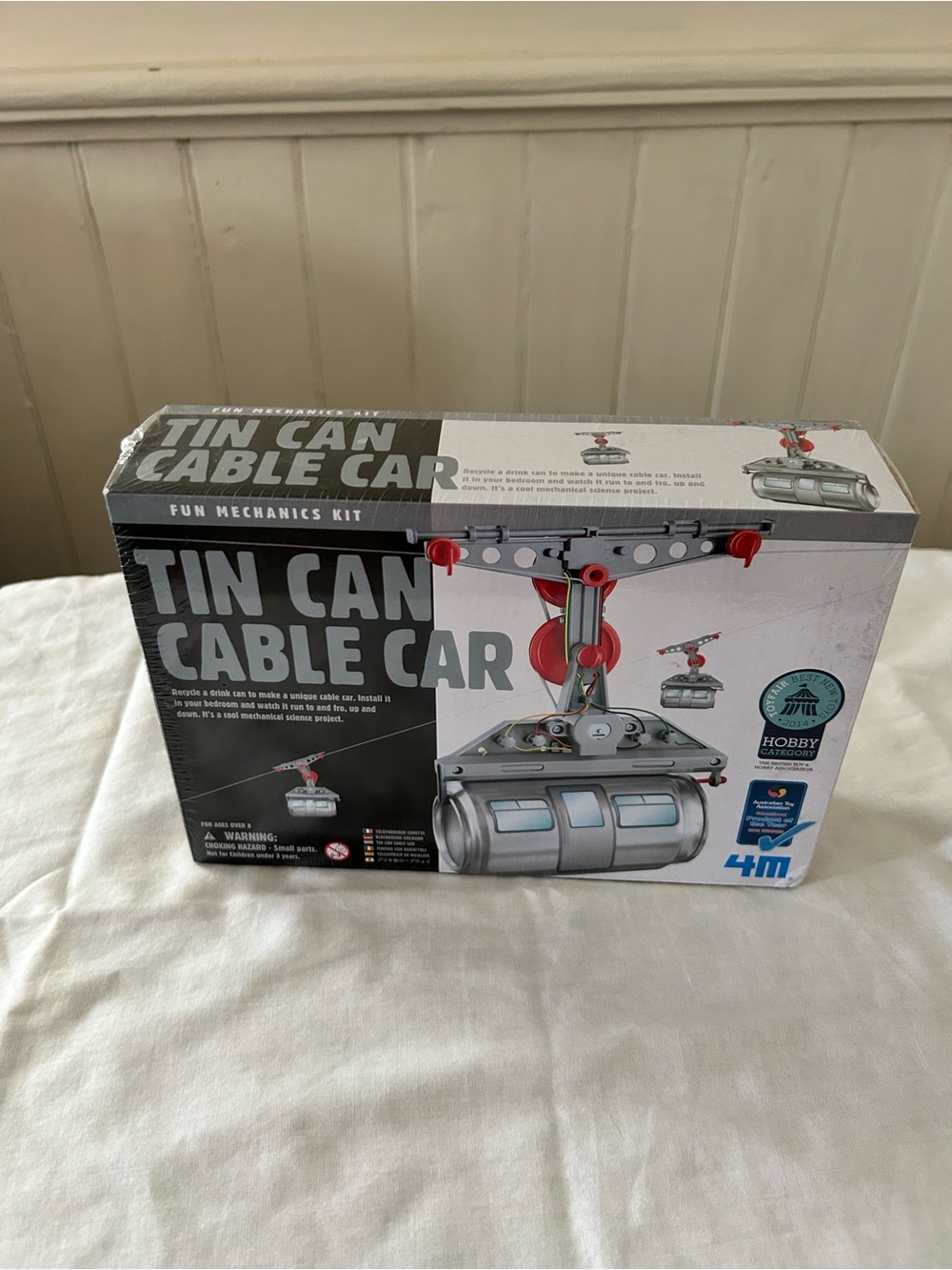 NIB Tin Can Cable Car Kit By 4M - Educational Science Kit/8+